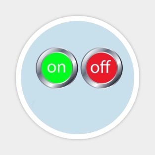 round on off button Magnet